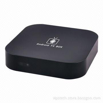 Android-based TV set-top box with 10/100M network port, supports Wi-Fi, LAN, airplay